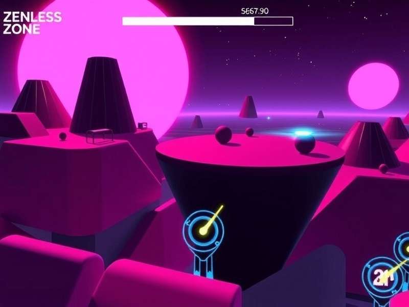 Zenless Zone Zero dynamic combat scene in a neon-lit city