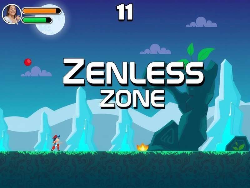 Zenless Zone Zero - New Eridu Cityscape with neon lights and futuristic architecture