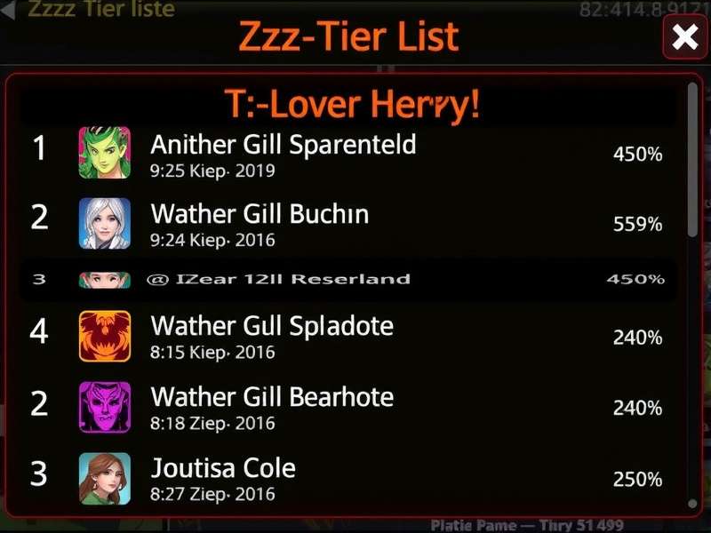 Zzz Tier List 2025 – All Zenless Zone Zero agents ranked from S-tier to D-tier with exclusive data and strategy insights