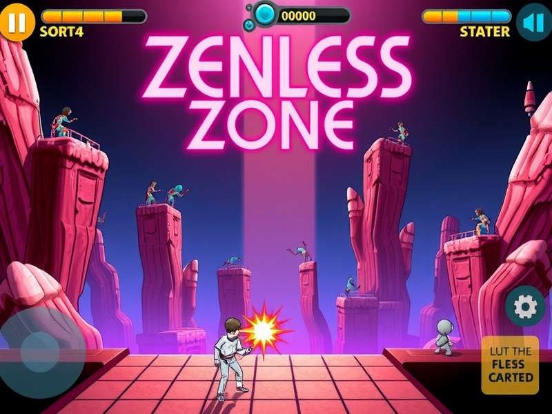 Zenless Zone Zero gameplay action scene featuring combat and exploration